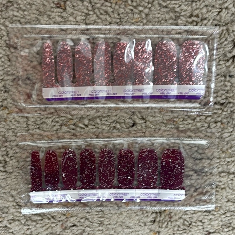 Color Street glitter nail strips